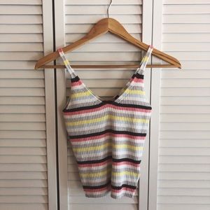 H&M Knit Striped Tank Top